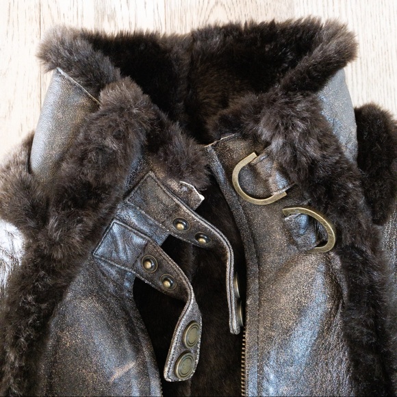 leather bomber jacket - Picture 6 of 14